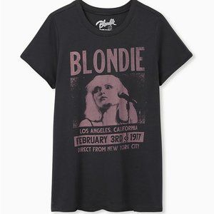 BLONDIE CLASSIC FIT CREW TEE - VINTAGE BLACK (charcoal) sz 5